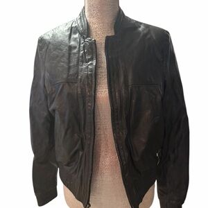 Vintage Black Leather  Jacket